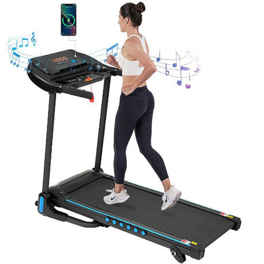 MONOMORI 350 Lbs Weight Capacity Incline Treadmill for Running and Walking, 3.0 HP Treadmills for Home Hydraulic System Auto-Folding Treadmill with Type C & USB Charge Station , 10MPH, Bluetooth Speaker
